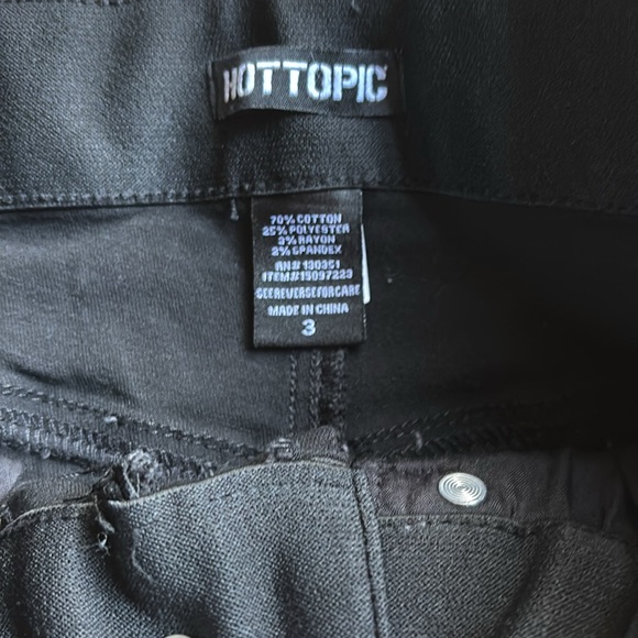 Hot Topic Black denim with mesh jeans - Picture 3 of 4